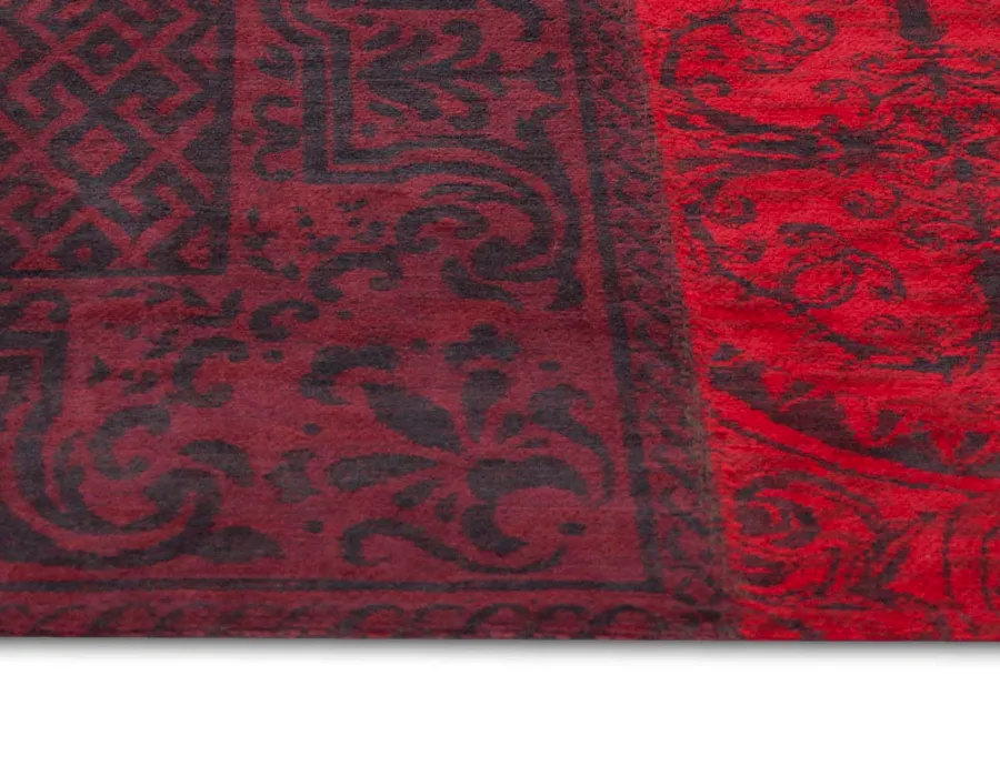 obrazek 3 Nieszablonowy czerwony dywan patchwork - RED 8014