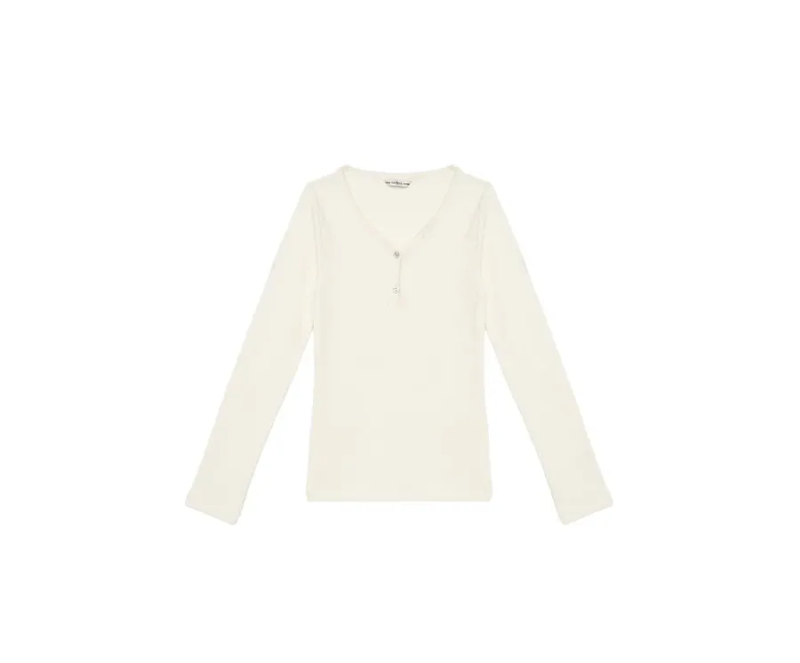 obrazek 1 Guess Bluzka J5YP02 KBCO2 Écru Regular Fit