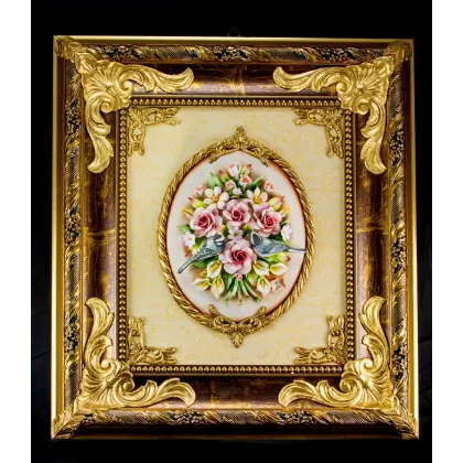 Zdjęcie Prestiżowy obraz z porcelany do salonu