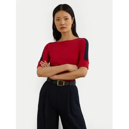 Zdjęcie LAUREN RALPH LAUREN Bluzka 200957589002 Czerwony Slim Fit