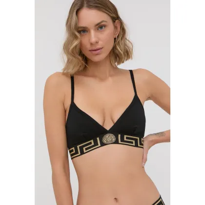 Zdjęcie Versace Biustonosz kolor czarny gładki 1000656