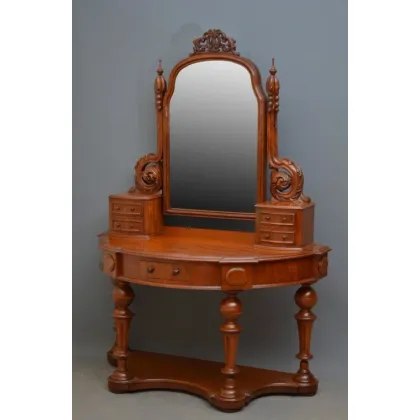 Zdjęcie Antyczna, wiktoriańska toaletka z mahoniu