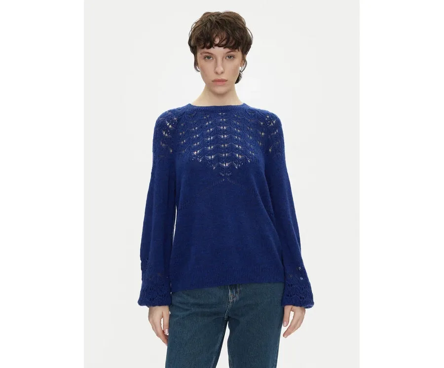 obrazek 1 Pepe Jeans Sweter Naina PL702241 Niebieski Regular Fit