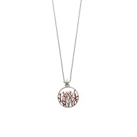 Picture Beautiful Necklace I8K Gold Plated Silver Rhodium Plated Silver Colorful Nail Polish White Rhinestones
