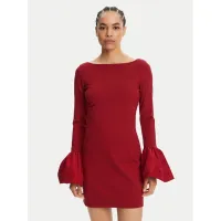 Zdjęcie STAUD Sukienka koktajlowa Hawthorne R24R2225PF Czerwony Slim Fit