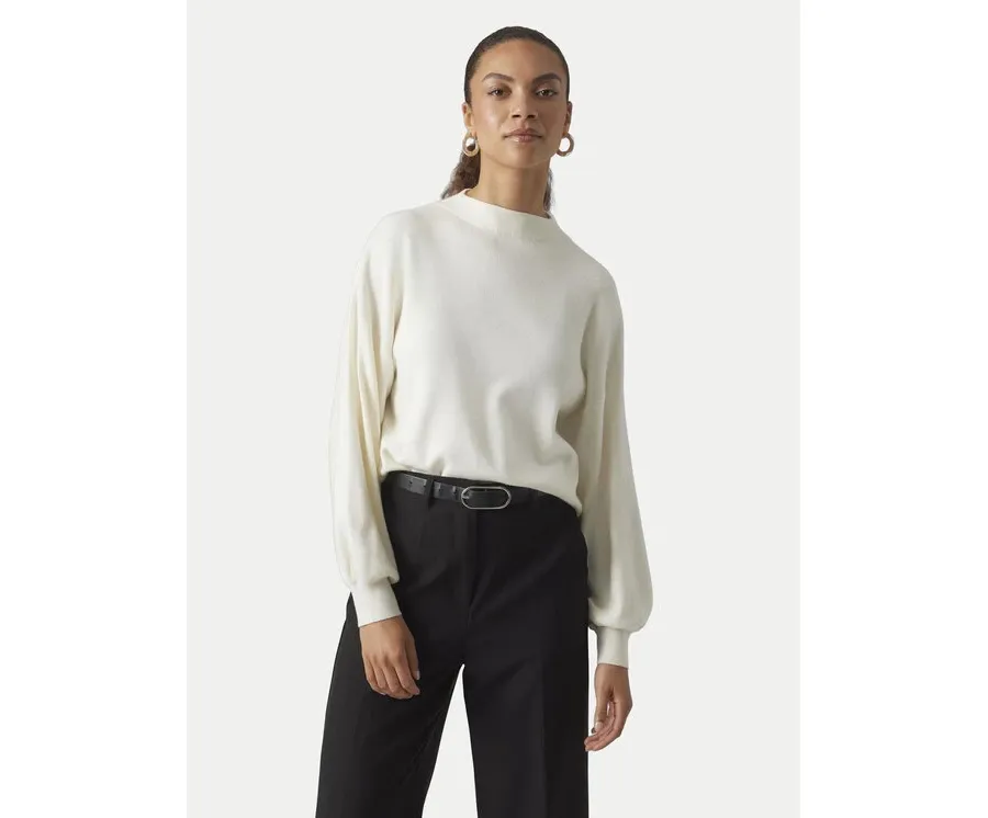 obrazek 1 Vero Moda Sweter Nancy 10290748 Beżowy Regular Fit