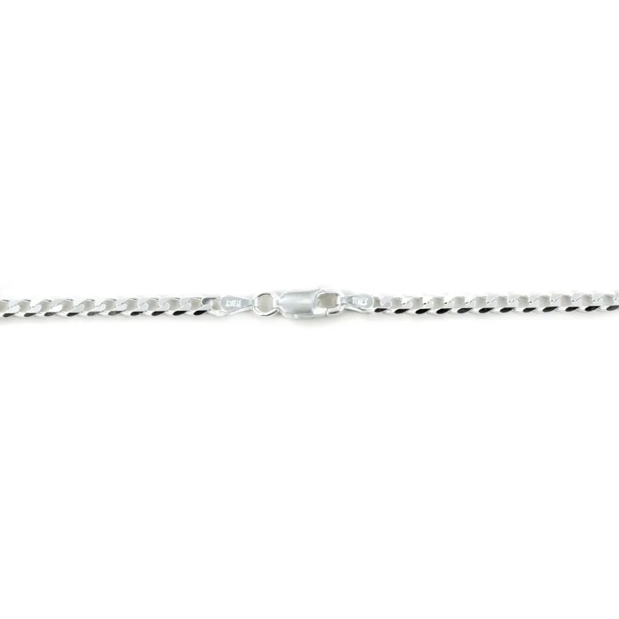 obrazek 2 Elegancki męski łańcuszek z włoskiego srebra (60 cm)