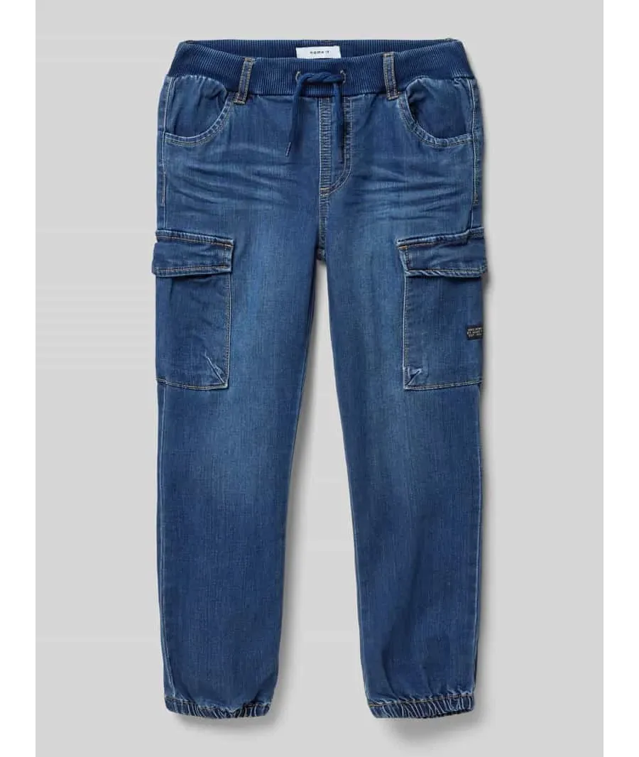 obrazek 1 NAME IT Jeansy 13224943 Granatowy Baggy Fit