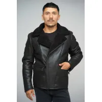 Zdjęcie Męska kurtka z naturalnego futra z owczej skóry - A&A Vesa