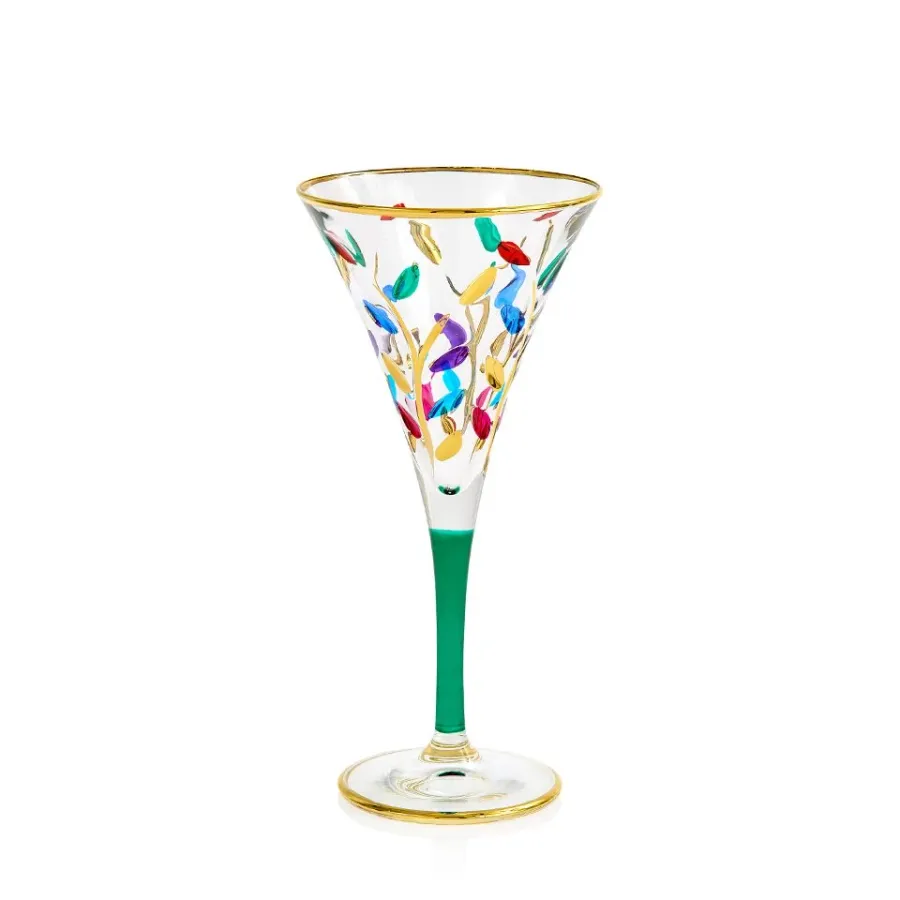 obrazek 1 Włoski komplet 6 kieliszków do wina wykonany ze szkła murano (160 ml)