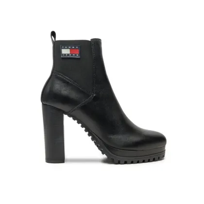 Zdjęcie Tommy Jeans Botki Tjw New Ess High Heel Boot EN0EN02439 Czarny