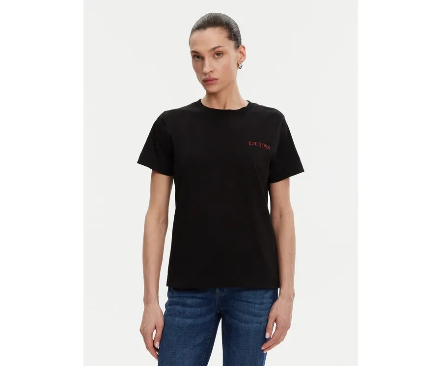 obrazek 1 Guess T-Shirt W5RI04 I3Z14 Czarny Regular Fit