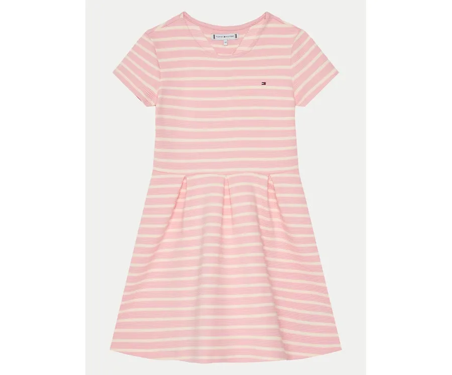 obrazek 1 Tommy Hilfiger Sukienka codzienna KG0KG08339 M Różowy Slim Fit