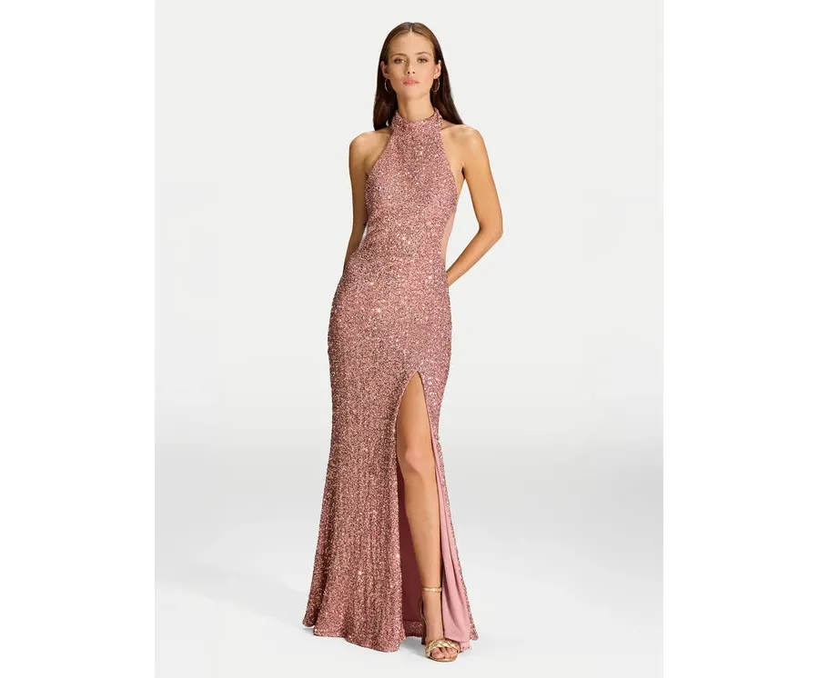 obrazek 1 Hey Kyla Sukienka wieczorowa 5AJ006HK Różowy Slim Fit