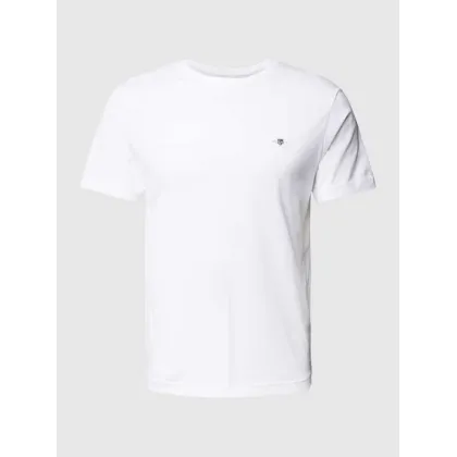 Zdjęcie T-shirt o kroju regular fit z wyhaftowanym logo model ‘SHIELD’