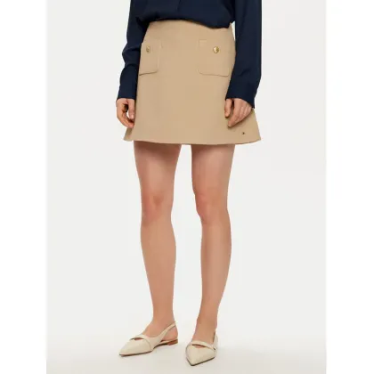 Zdjęcie Tommy Hilfiger Spódnica mini WW0WW44994 Beżowy Regular Fit