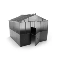 Zdjęcie Unikalna wolnostojąca szklarnia Orangerie z poliwęglanowym dachem i bocznymi panelami do ogrodu