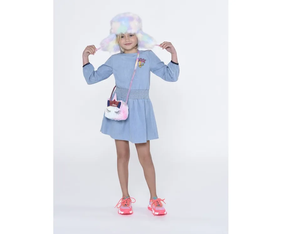 obrazek 1 Billieblush Sukienka codzienna U12779 Niebieski Regular Fit