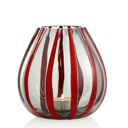 Zdjęcie Szklany świecznik ze szkła Murano do salonu