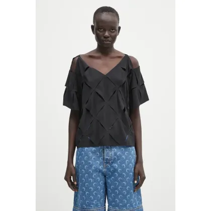 Zdjęcie Y-3 t-shirt Puzzle Top damski kolor czarny JD1476