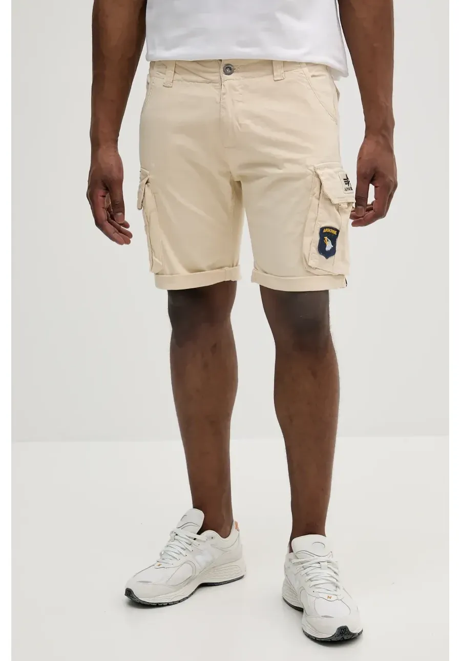 obrazek 1 Alpha Industries szorty męskie kolor beżowy