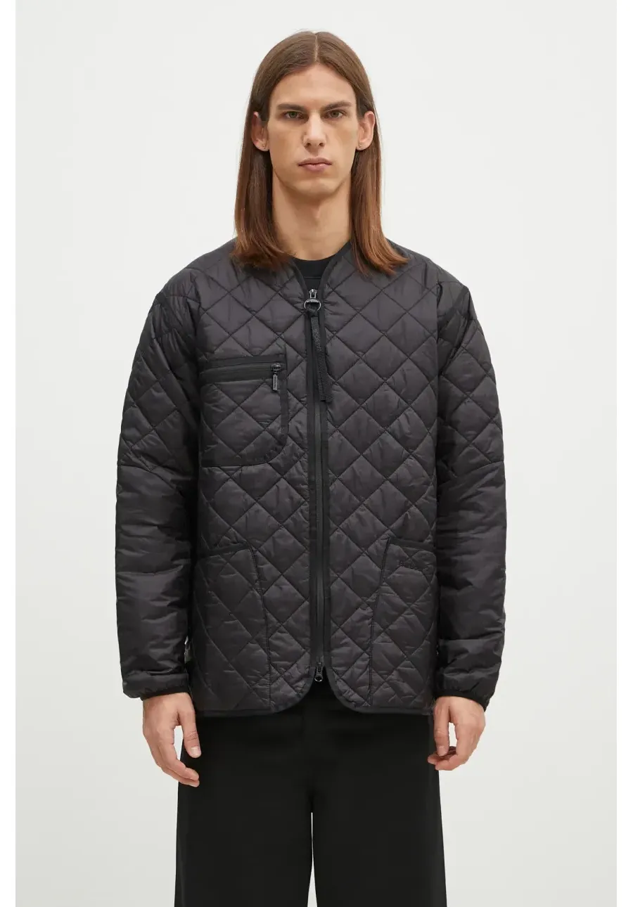 obrazek 1 Barbour kurtka Liddesdale Liner Quilted Jacket męska kolor czarny przejściowa oversize MQU1788