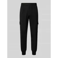 Zdjęcie Spodnie cargo o kroju tapered fit z fakturowanym wzorem model ‘Glavin’