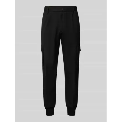 Zdjęcie Spodnie cargo o kroju tapered fit z fakturowanym wzorem model ‘Glavin’