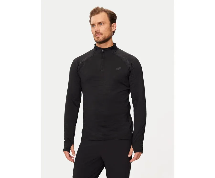 obrazek 1 4F Bluza 4FWAW24TFSWM410 Szary Slim Fit