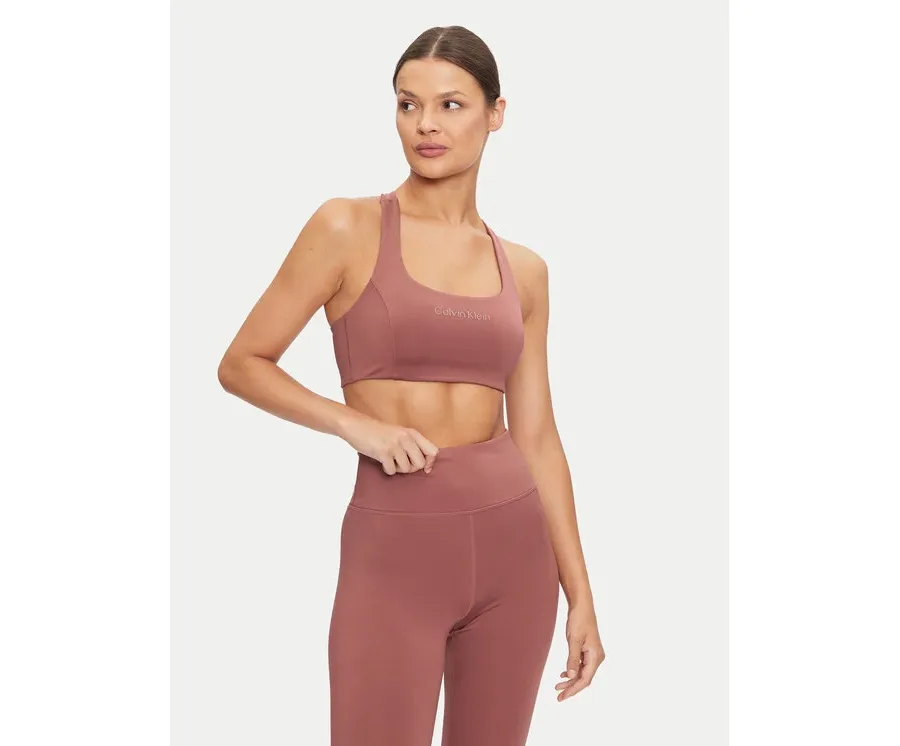 obrazek 1 Calvin Klein Biustonosz top Support 00GWF4K171 Bordowy