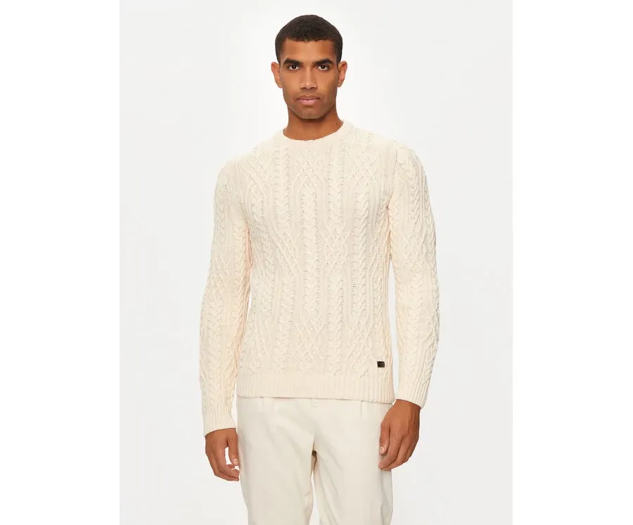 obrazek 1 JOOP! Jeans Sweter 15 JJK-07Silano 30043085 Beżowy Modern Fit