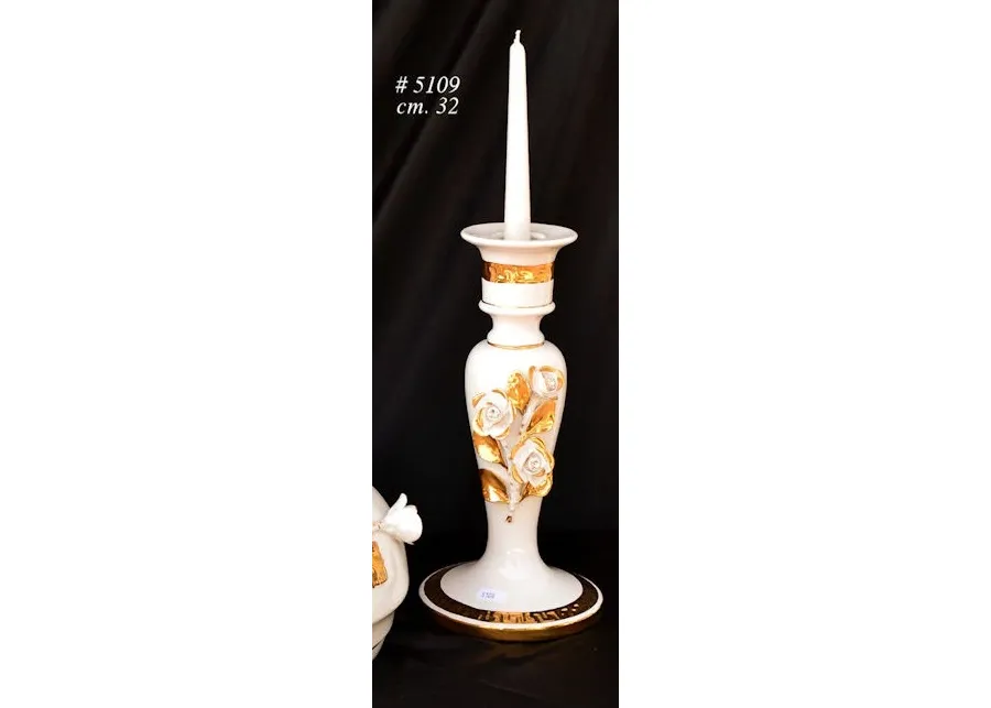 obrazek 1 Elegancki ceramiczny świecznik