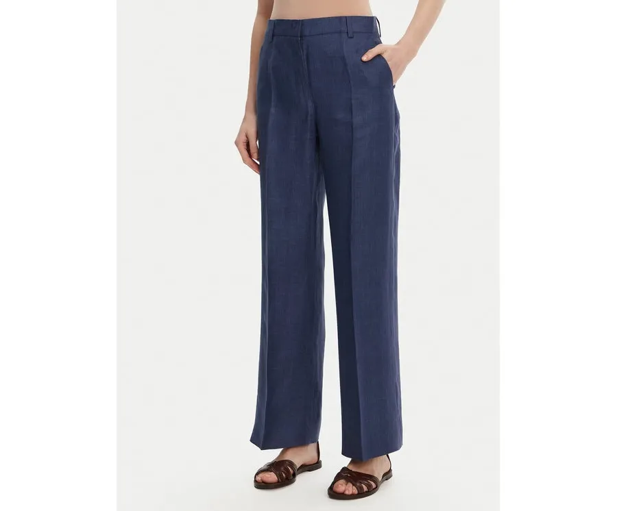 obrazek 1 Weekend Max Mara Spodnie materiałowe Malizia 2515131052 Granatowy Regular Fit