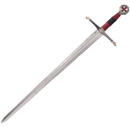 Zdjęcie Piękny miecz zakonu templariuszy dł. 110 cm