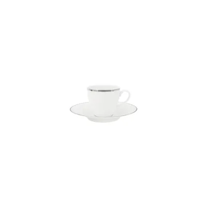 Zdjęcie Elegancka porcelanowa filiżanka ze spodkiem do kawy z kolekcji Ballet PT - Porcel