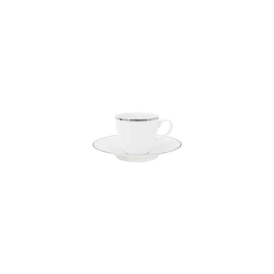 obrazek 1 Elegancka porcelanowa filiżanka ze spodkiem do kawy z kolekcji Ballet PT - Porcel