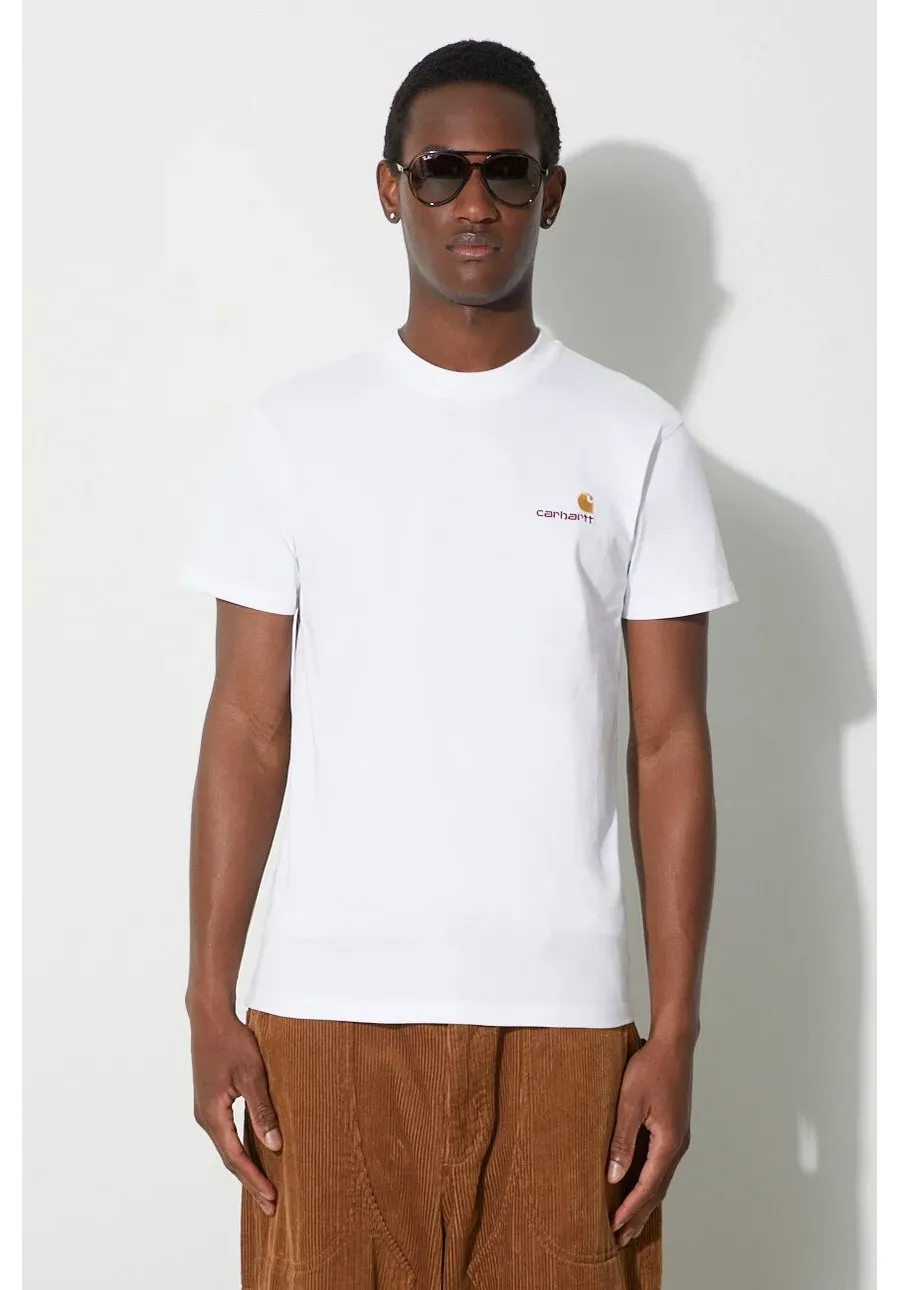 obrazek 1 Carhartt WIP S/S American Script t-shirt kolor biały I029956.02XX
