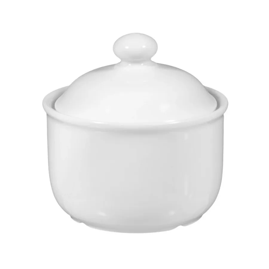 obrazek 1 Wyjątkowa mała porcelanowa cukiernica o nowoczesnym kształcie - Seltmann Weiden