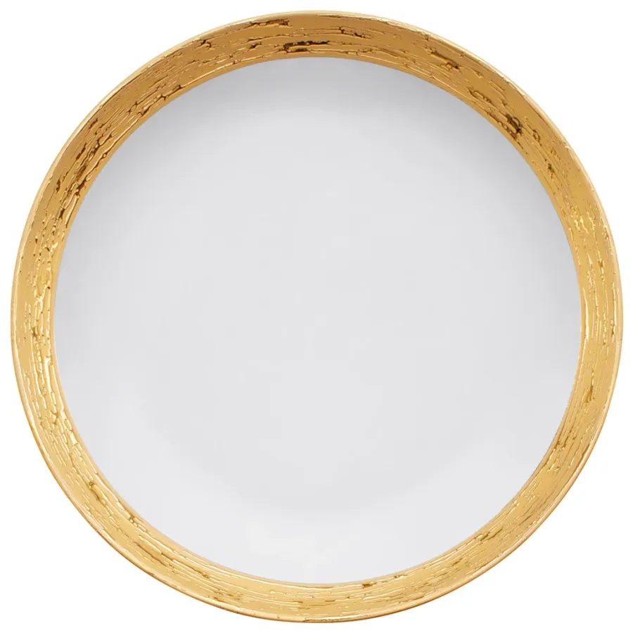 obrazek 1 Prestiżowa miska 39 cm ze złotym brzegiem wykonana z portugalskiej porcelany - Porcel