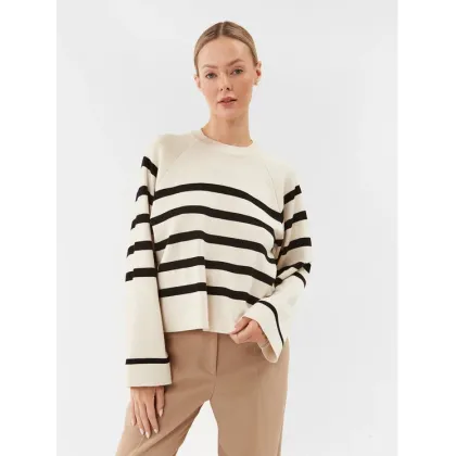 Zdjęcie Noisy May Sweter Fifi 27027535 Beżowy Relaxed Fit