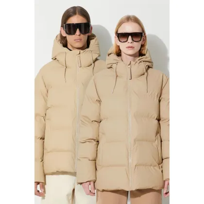 Zdjęcie Rains kurtka 15120 Jackets kolor beżowy zimowa