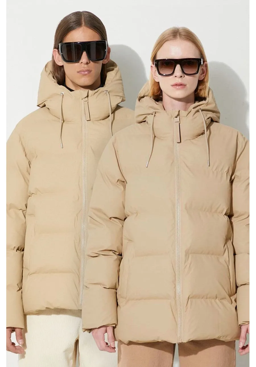 obrazek 1 Rains kurtka 15120 Jackets kolor beżowy zimowa