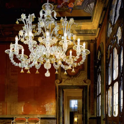 Zdjęcie Ukwiecony żyrandol LV50/12 w stylu weneckim