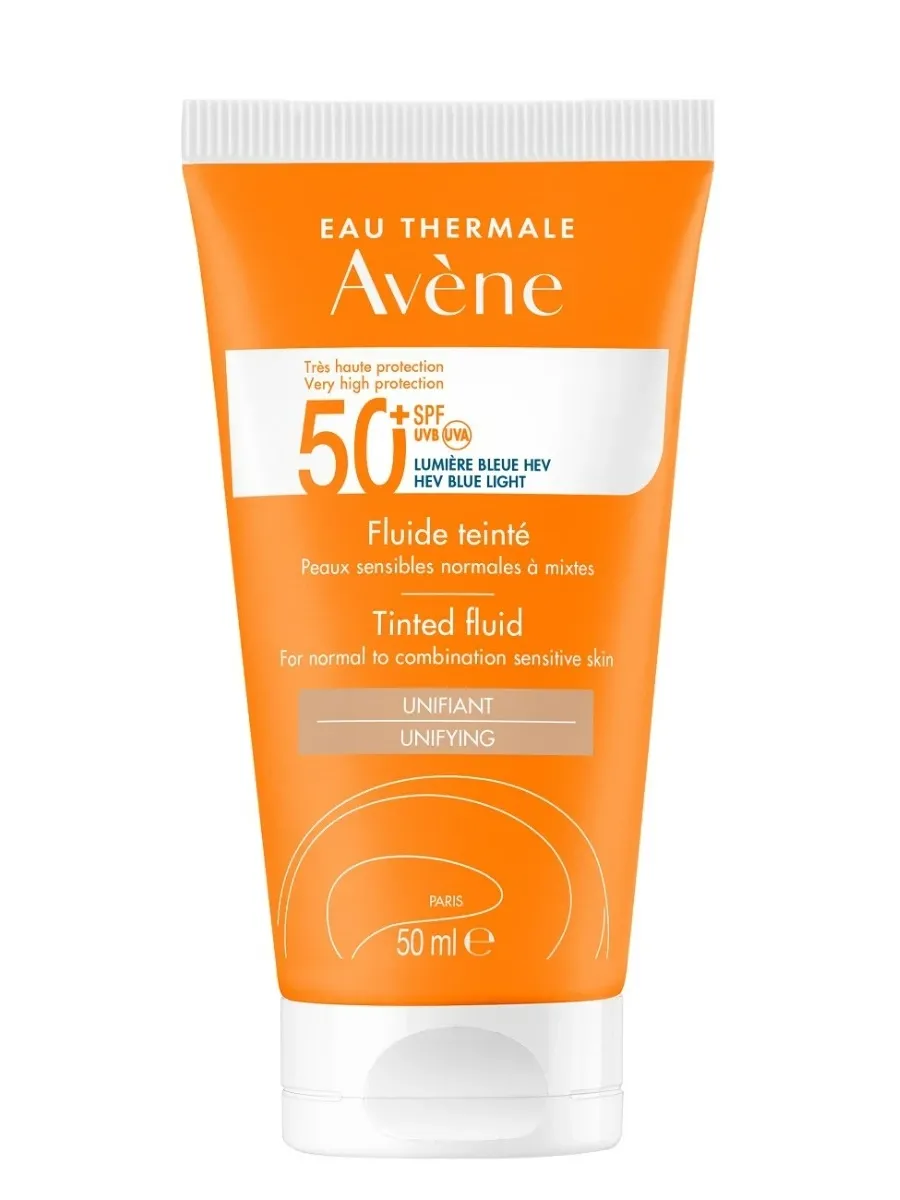 obrazek 1 Avène Sun Bardzo Wysoka Ochrona Przeciwsłoneczna Fluid koloryzujący SPF50+  50 ml Avene