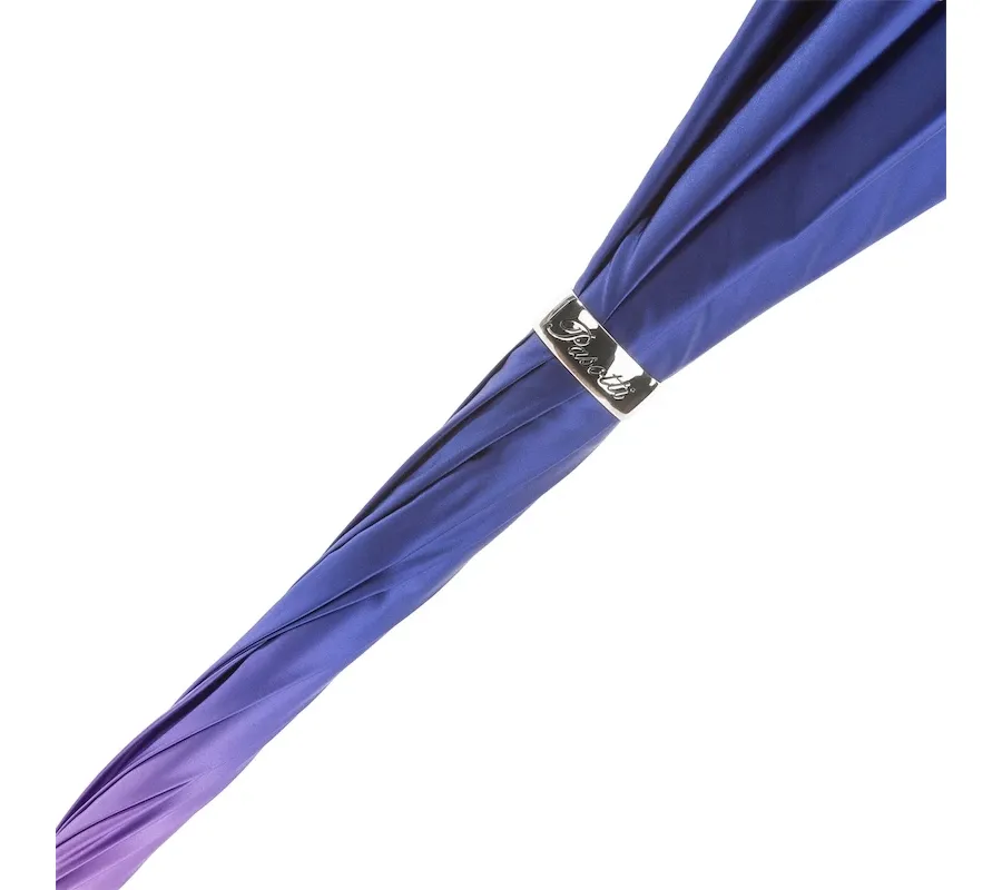 obrazek 6 Stylowy granatowy parasol damski zdobiony motywem kwiatu dalii – Pasotti