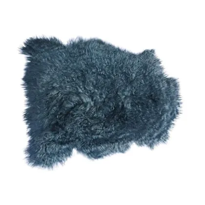 Zdjęcie Oryginalny dywan ze skóry koziej Angora - 89x81 cm