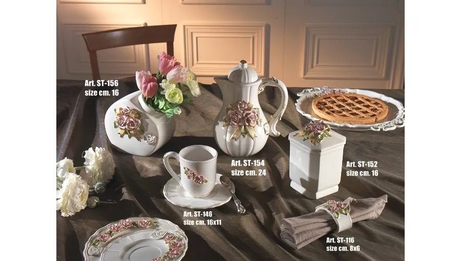 picture 1 Exclusive Italian breakfast set made of ceramics