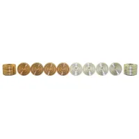 Picture Checkers with 24 elements, plated with silver and 17GS gold