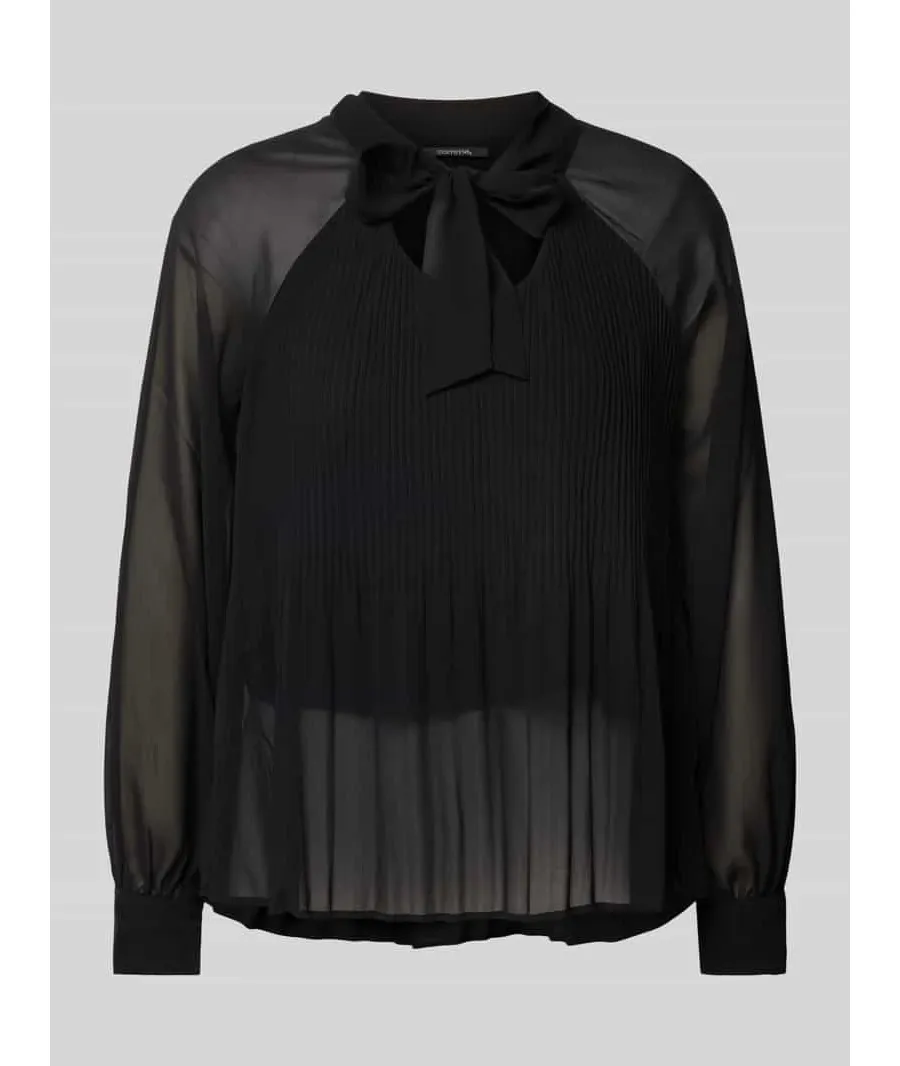 obrazek 1 Bluzka o kroju slim fit z plisami