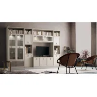 Picture Elegant and contemporary wall unit with display cabinet - Maronese Acf